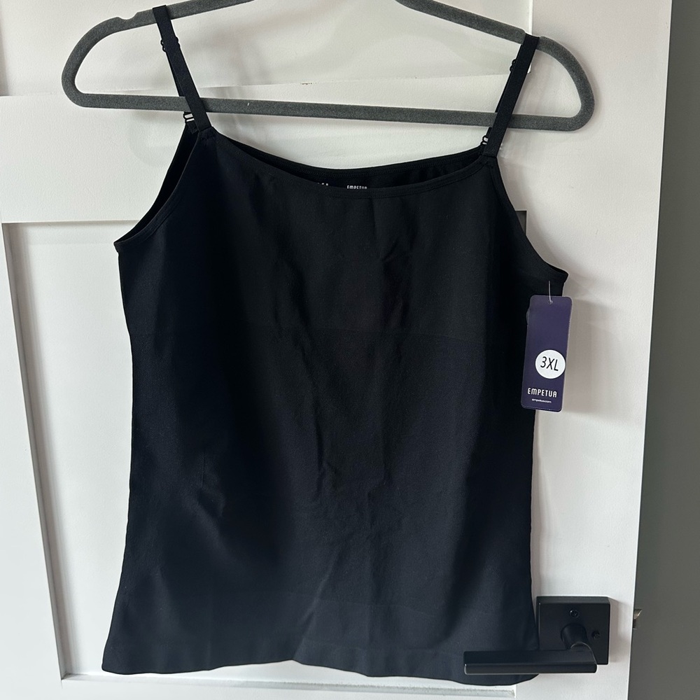 Shapermint Women's All Day Every Day Scoop Neck Cami Black 3XL NWT